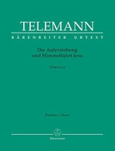 Die Auferstehung und Himmelfahrt Jesu Study Scores sheet music cover